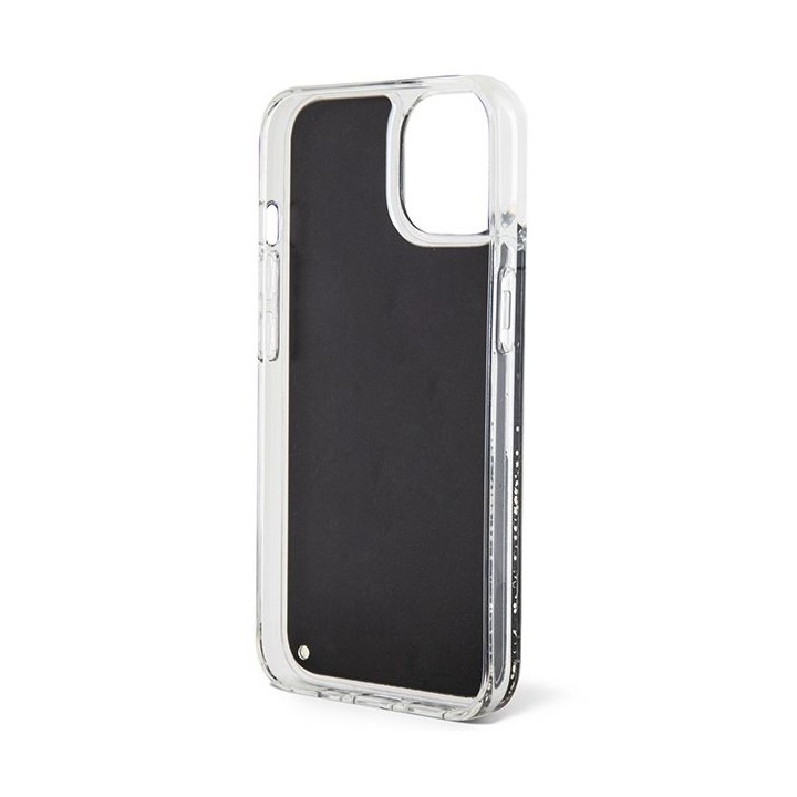 GUESS case for IPHONE 13 / 14 / 15 GUHCP14SLCSGSGK (Liquid Glitter Marble) black