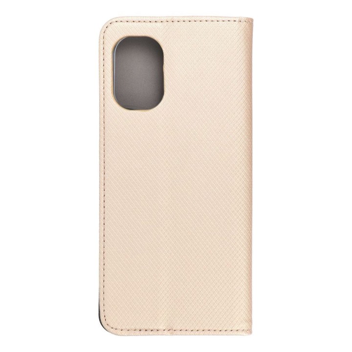 Чехол с клапаном для Motorola G85 Smart Case Book золотой