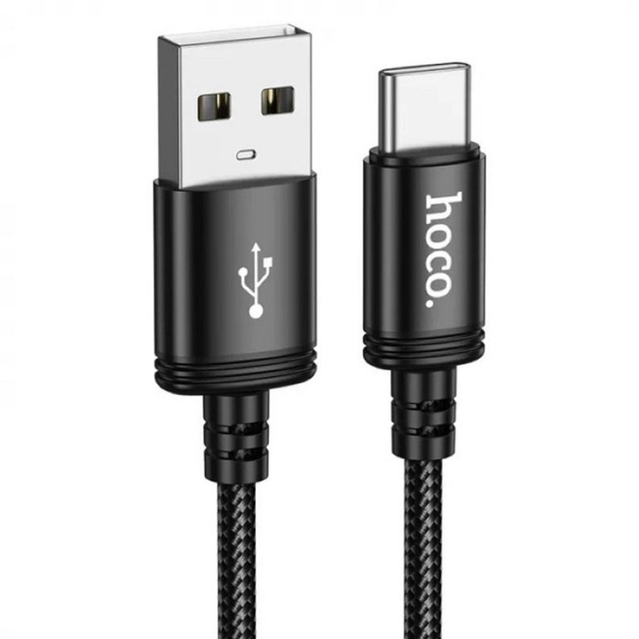 Кабель USB-A – USB-C Hoco 3A 3 m X91 черный