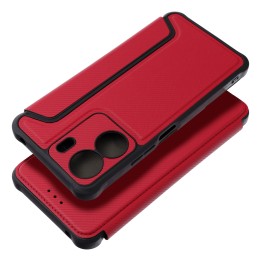 Etui z klapką na Xiaomi Redmi 13C Razor Book czerwone