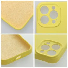 Case for iPhone 16 Silicone 2mm (camera protection) yellow