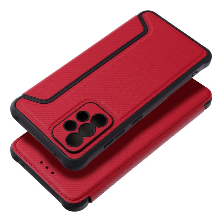 Etui z klapką na Samsung A52 5G / A52 LTE ( 4G ) / A52s 5G Razor Book czerwone