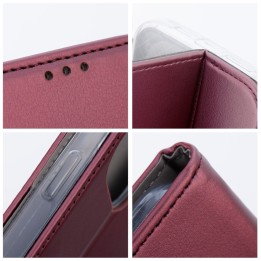 Flip case for Honor 200 Smart Magneto burgundy