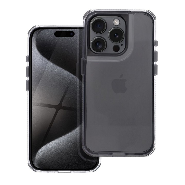 Чехол для iPhone 15 Matrix Clear черный