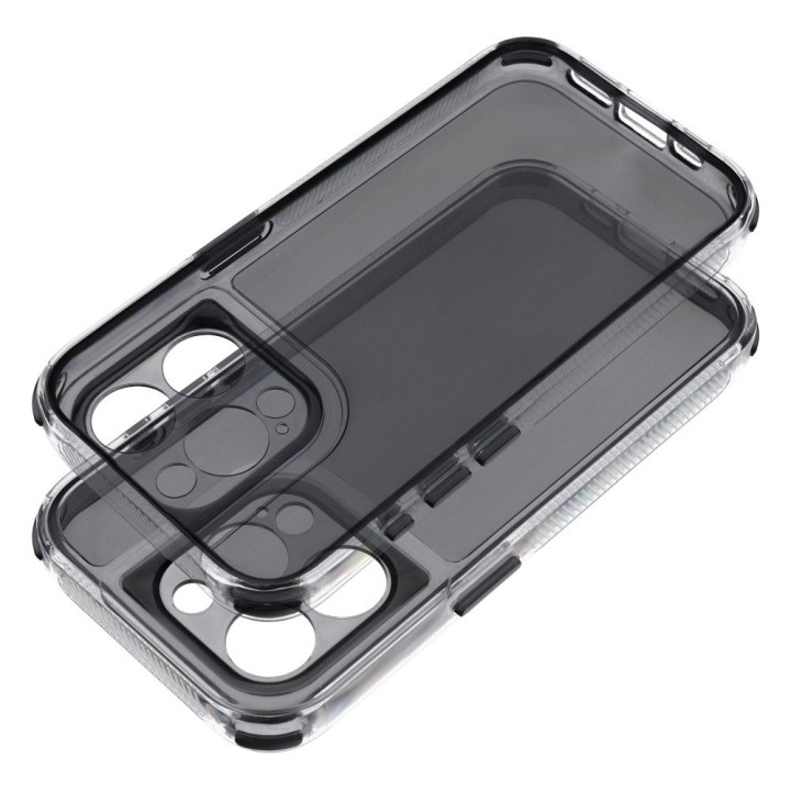 Etui na iPhone 12 Matrix Clear czarne