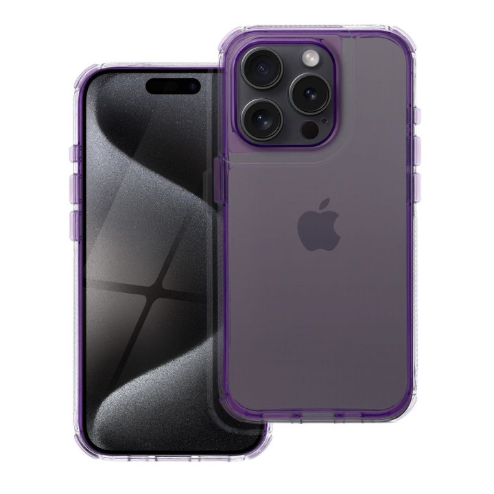 Futerał MATRIX CLEAR do IPHONE 16 jasnofioletowe