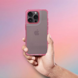Чохол для iPhone 16 PRO MAX Matrix Clear пудрово-рожевий
