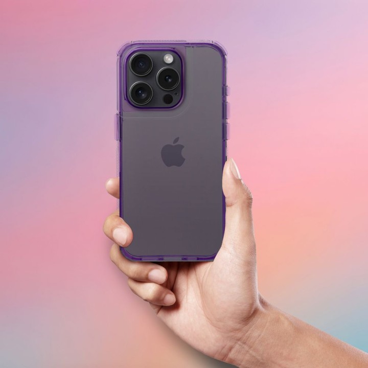 Case MATRIX CLEAR for IPHONE 16 light purple