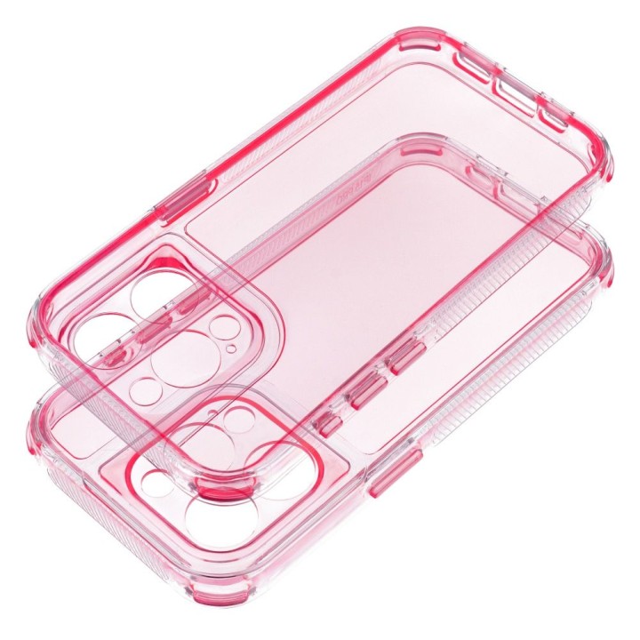 Чехол для iPhone 16 PRO MAX Matrix Clear пудрово-розовый