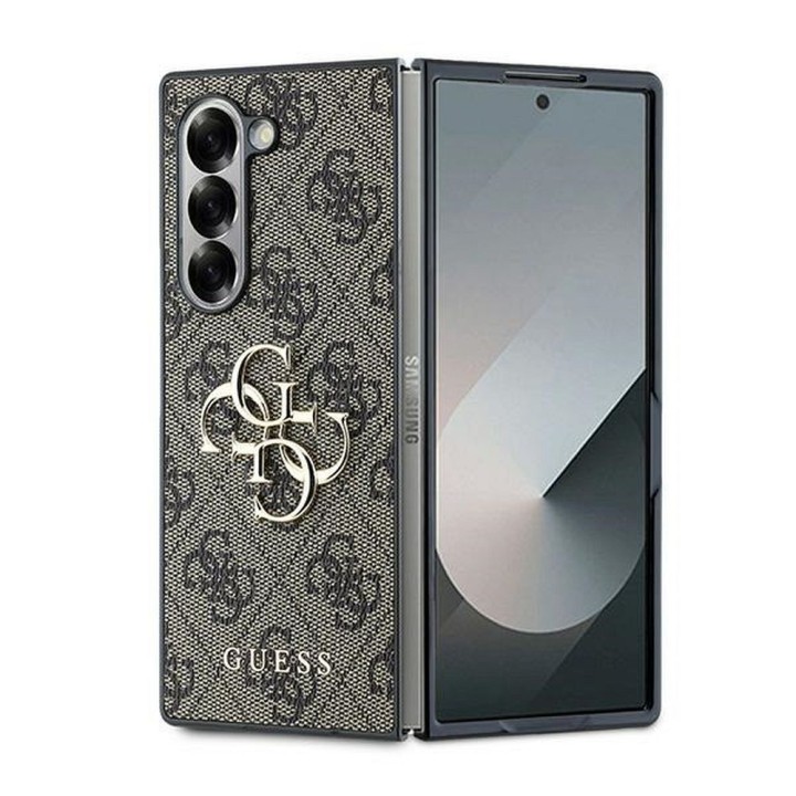 GUESS чехол для SAMSUNG Z Fold 6 GUHCZFD64GMGBR (PU 4G Leather Metal Logo) коричневый