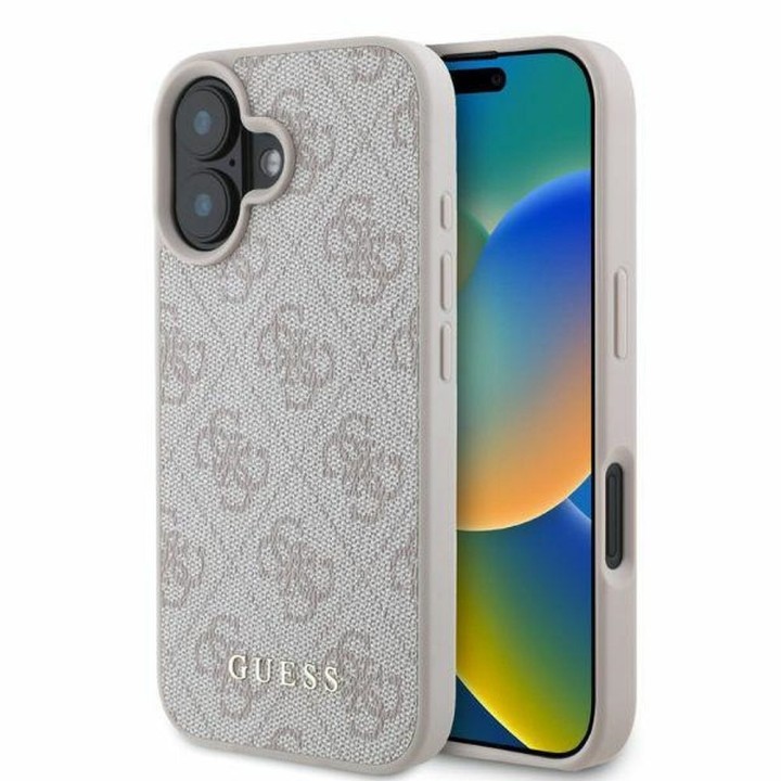 GUESS чехол для IPHONE 16 GUHCP16SG4GFPI (PU 4G Classic) розовый