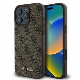 GUESS чехол для IPHONE 16 Pro GUHCP16LG4GFBR (PU 4G Classic) коричневый