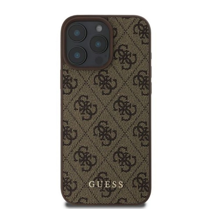 GUESS чохол для IPHONE 16 Pro GUHCP16LG4GFBR (PU 4G Classic) коричневий