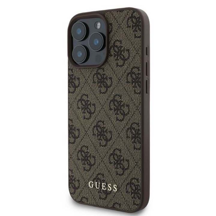 GUESS чехол для IPHONE 16 Pro GUHCP16LG4GFBR (PU 4G Classic) коричневый