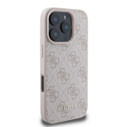 GUESS futerał do IPHONE 16 Pro Max GUHCP16XG4GFPI (PU 4G Classic) różowy