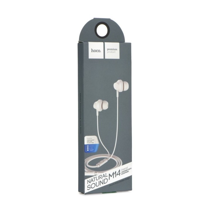 Wired in-ear headphones Jack 3,5 mm Hoco M14 white