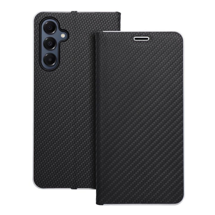 Flip case for Samsung A16 5G Luna Book Carbon black