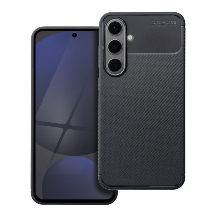Чехол для Samsung S24 FE Carbon Premium черный