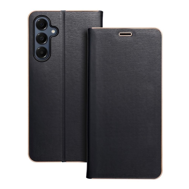 Flip case for Samsung A16 5G Luna Book Gold black