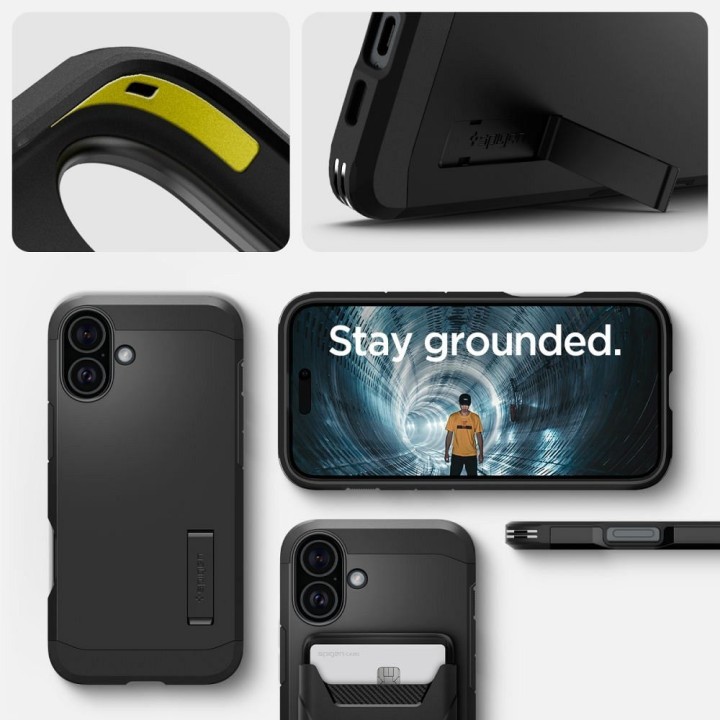 SPIGEN case TOUGH ARMOR MAG compatible with MagSafe for IPHONE 16 black