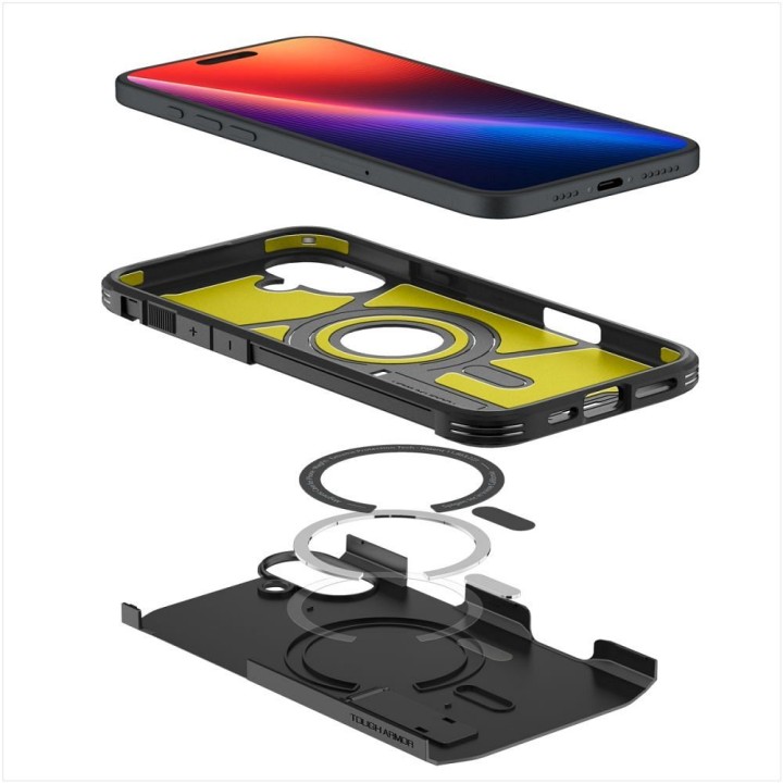 SPIGEN чохол TOUGH ARMOR MAG сумісний з MagSafe для IPHONE 16 чорний