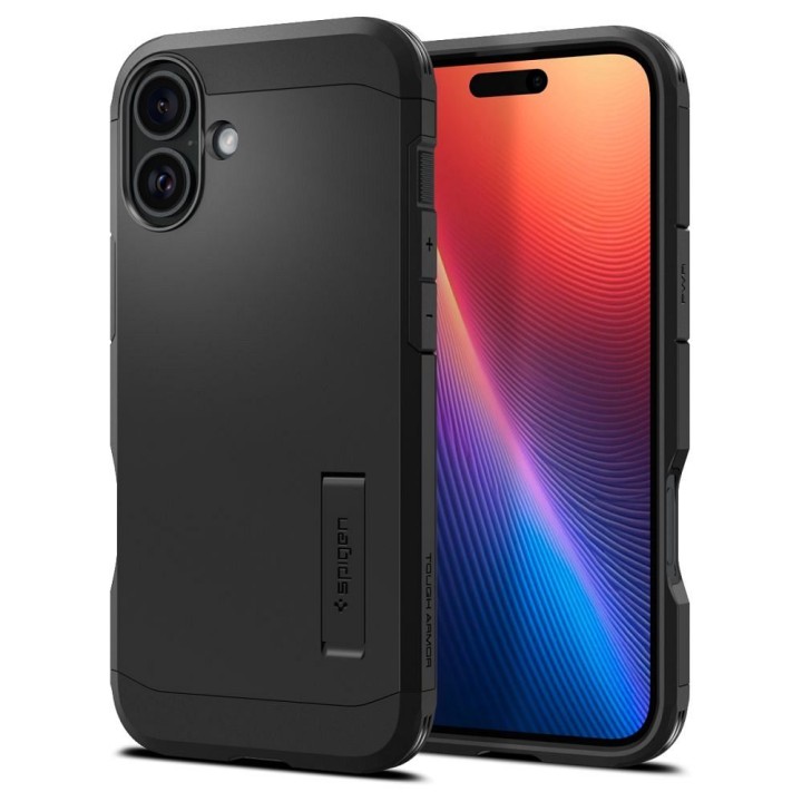 SPIGEN case TOUGH ARMOR MAG compatible with MagSafe for IPHONE 16 black