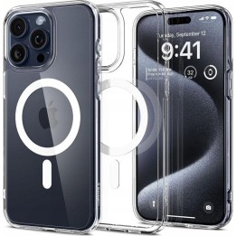 SPIGEN чехол ULTRA HYBRID MAG совместимый с MagSafe для IPHONE 16 Pro Max белый