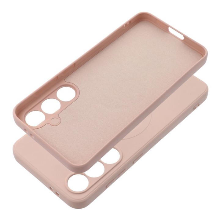 Case for Samsung S24 FE Silicone Mag Cover MagSafe compatible (camera protection) pink