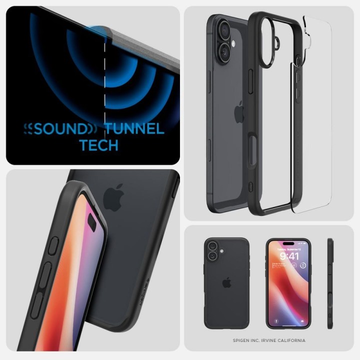 SPIGEN чохол ULTRA HYBRID для IPHONE 16 matte black