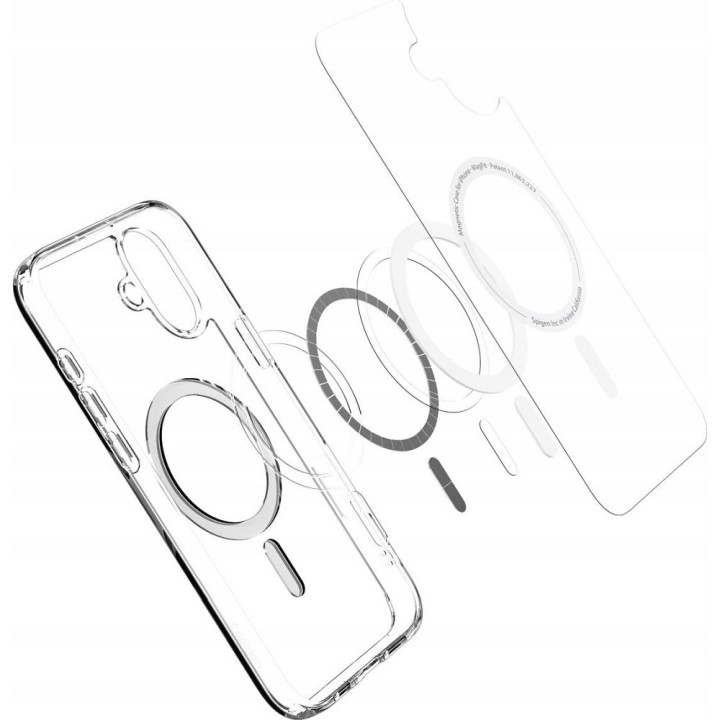 SPIGEN чехол ULTRA HYBRID MAG совместимый с MagSafe для IPHONE 16 белый