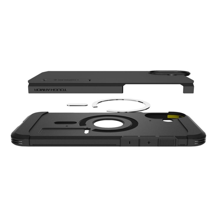 SPIGEN чехол TOUGH ARMOR MAG совместимый с MagSafe для IPHONE 16 черный