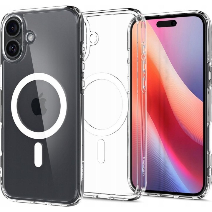 SPIGEN futerał ULTRA HYBRID MAG kompatybilny z MagSafe do IPHONE 16 white
