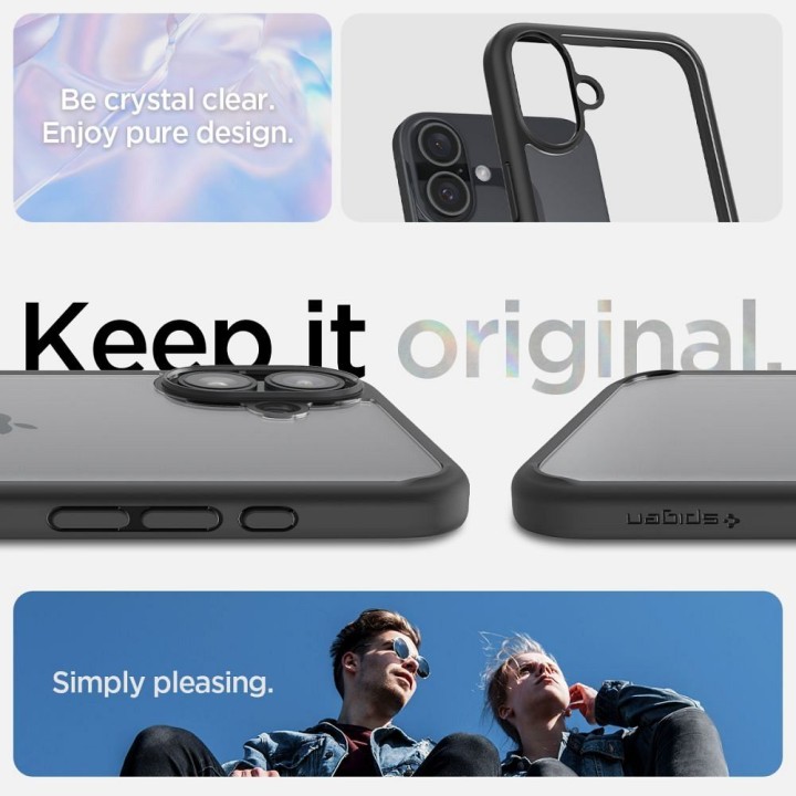 SPIGEN чохол ULTRA HYBRID для IPHONE 16 matte black