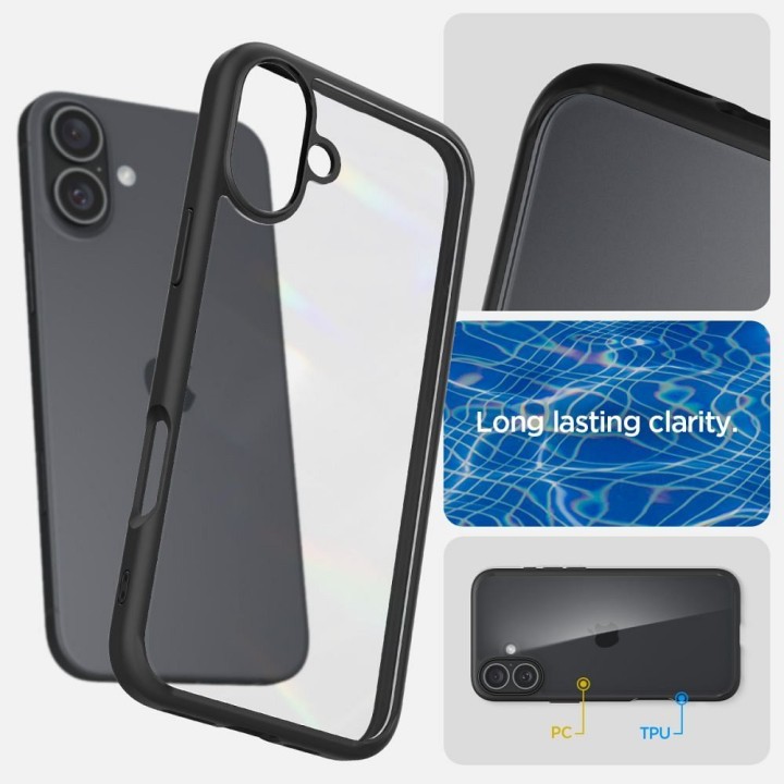 SPIGEN чохол ULTRA HYBRID для IPHONE 16 matte black