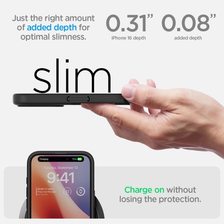 SPIGEN чехол ULTRA HYBRID для IPHONE 16 matte black