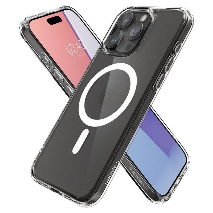SPIGEN futerał ULTRA HYBRID MAG kompatybilny z MagSafe do IPHONE 16 Pro frost clear