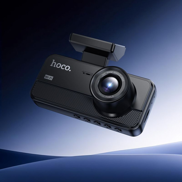 Car camera with 2" display 720p/30fps + interior camera 480p/30fps + rear camera 480p/30fps Hoco DV15 black