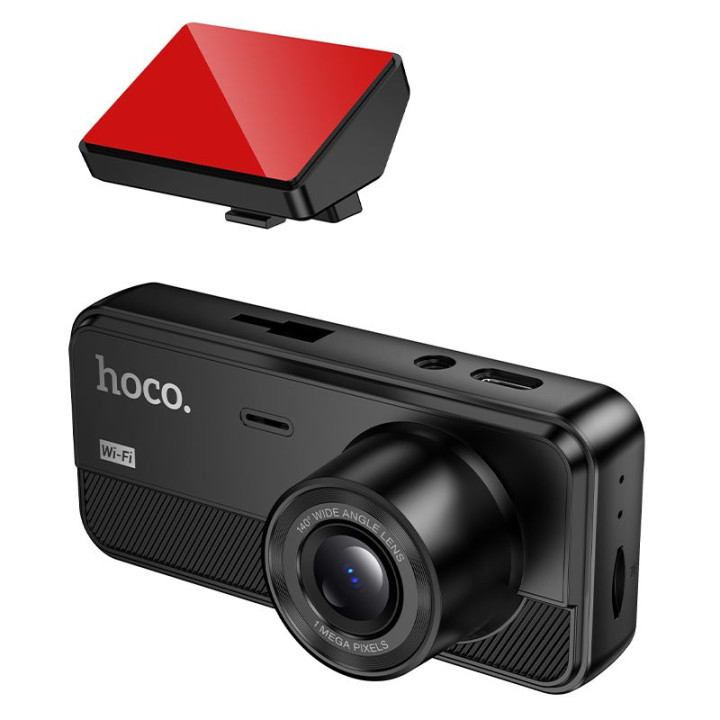 Car camera with 2" display 720p/30fps + interior camera 480p/30fps + rear camera 480p/30fps Hoco DV15 black