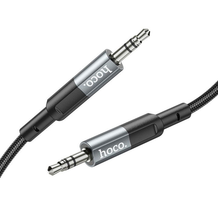 Kabel AUX Jack 3,5 mm do Jack 3,5 mm Hoco 1 m UPA23 szary (SC)