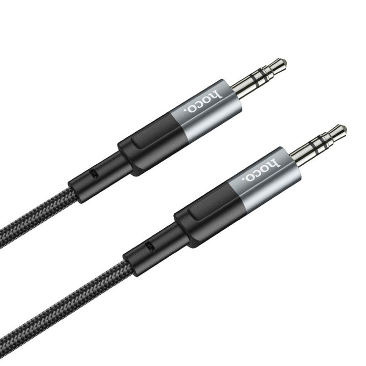 Kabel AUX Jack 3,5 mm do Jack 3,5 mm Hoco 1 m UPA23 szary (SC)