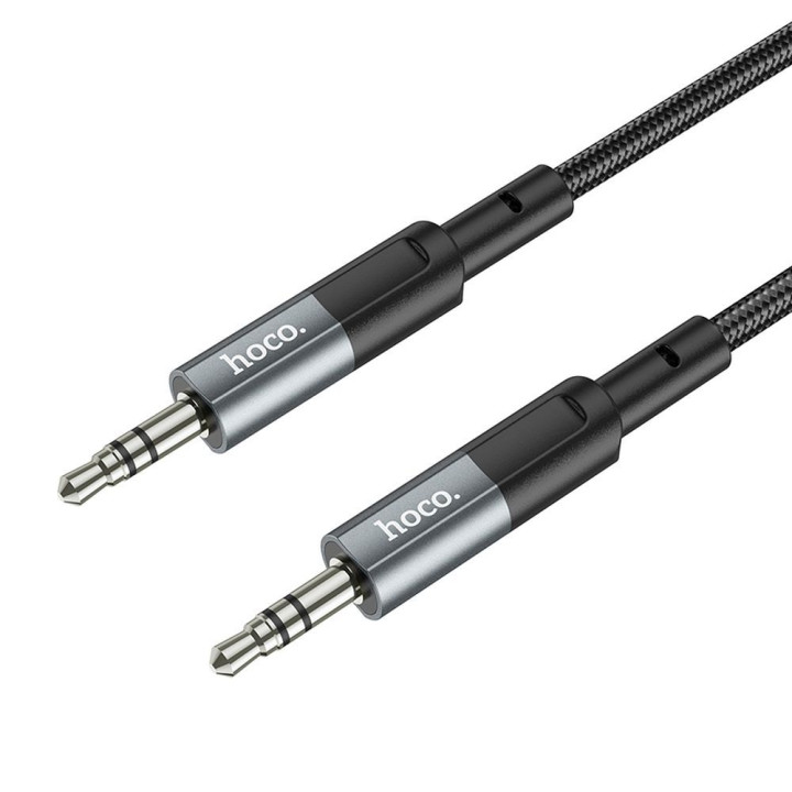 Kabel AUX Jack 3,5 mm do Jack 3,5 mm Hoco 1 m UPA23 szary (SC)
