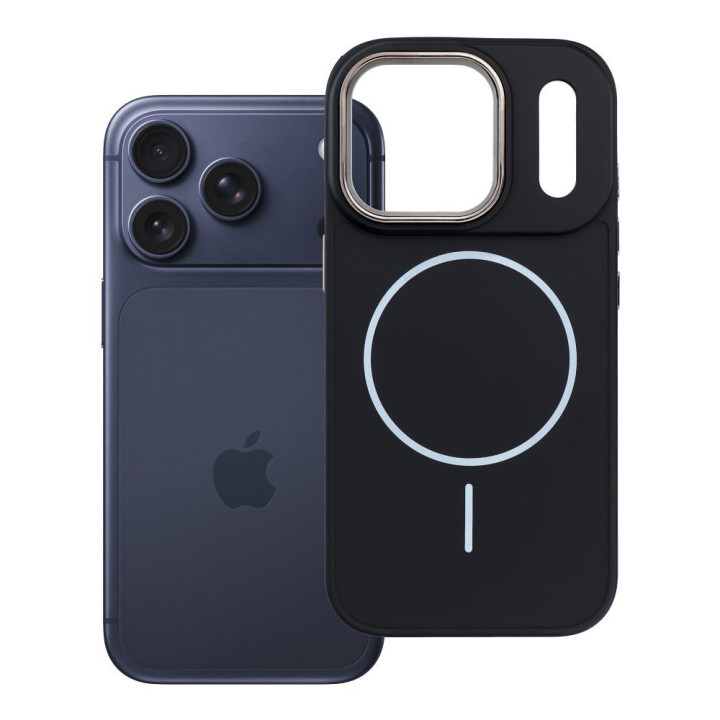 Чохол для iPhone 18 Pro / 17 Pro Frame Mag Cover сумісний з MagSafe чорний