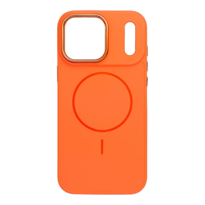 Чохол для iPhone 18 Pro Max / 17 Pro Max Frame Mag Cover сумісний з MagSafe orange