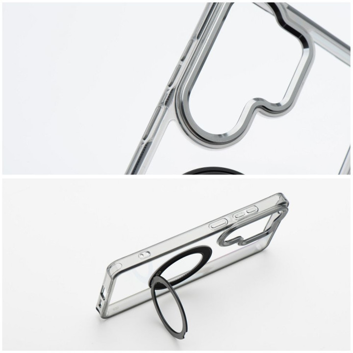 Case for Xiaomi Redmi 17 4G / 5G Frame Circle Stand compatible with MagSafe black