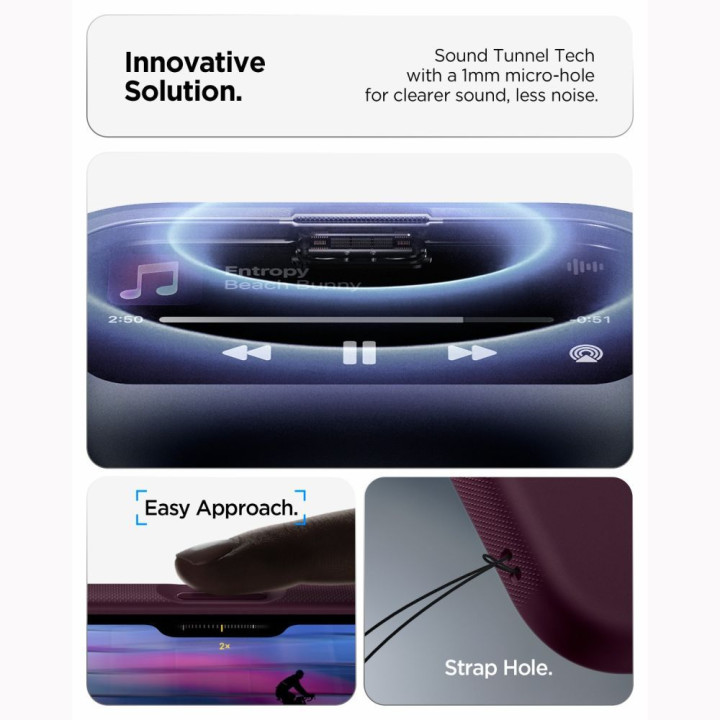 SPIGEN futerał NANO POP MAG kompatybilny z MagSafe do IPHONE 18 Pro /17 Pro burgundy beam