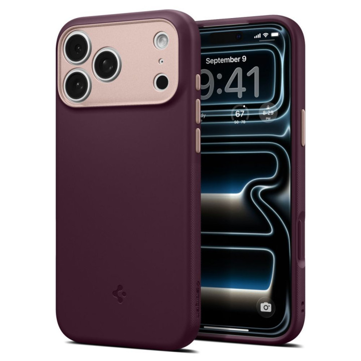 SPIGEN futerał NANO POP MAG kompatybilny z MagSafe do IPHONE 18 Pro /17 Pro burgundy beam