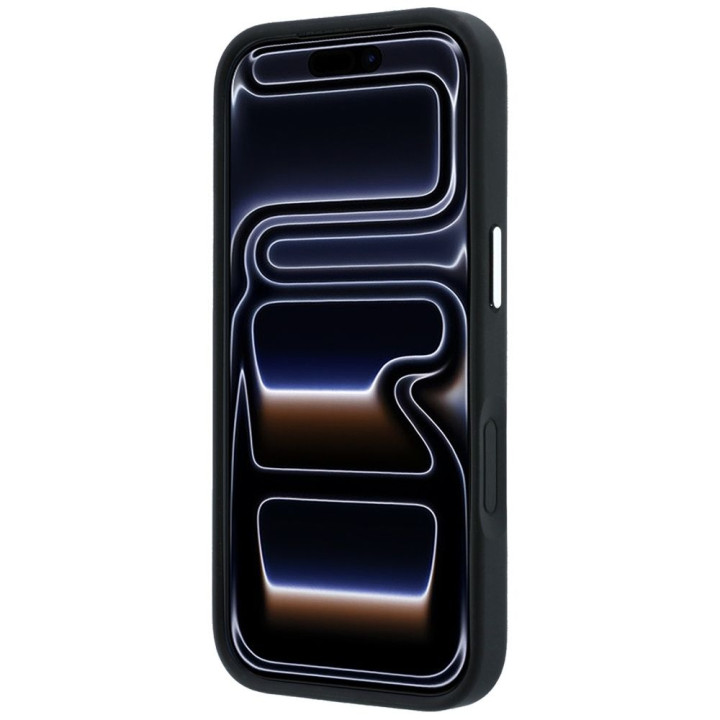 KARL LAGERFELD чехол для IPHONE 18 Pro/17 Pro совместимый с MagSafe (Ring Stand 360 Saffiano Classic Logo) черный