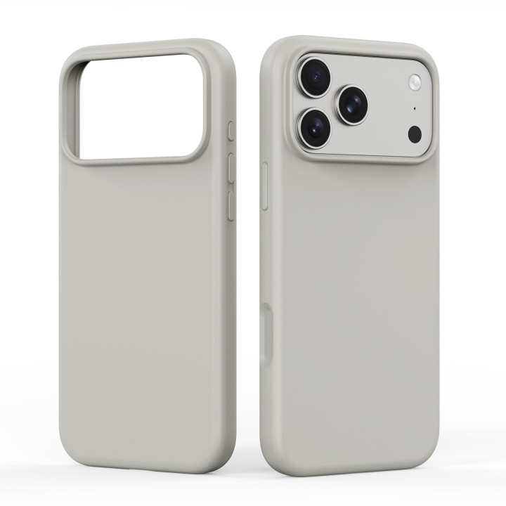 DUX DUCIS case PIEL LIQUID SILICONE compatible with MagSafe for iPhone 18 Pro/17 Pro beige