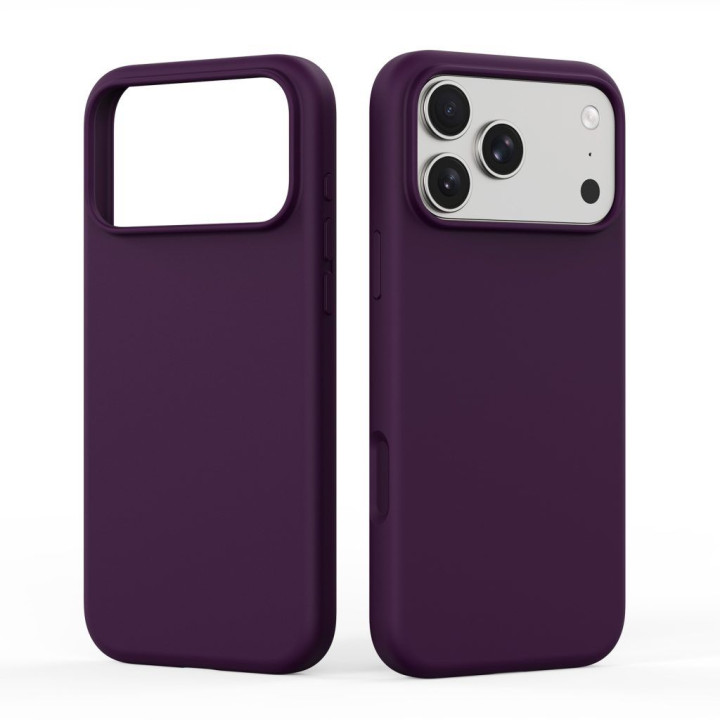 DUX DUCIS чохол PIEL LIQUID SILICONE сумісний з MagSafe для iPhone 18 Pro/17 Pro бордовий