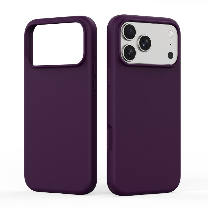 DUX DUCIS чохол PIEL LIQUID SILICONE сумісний з MagSafe для iPhone 18 Pro Max/17 Pro Max бордовий